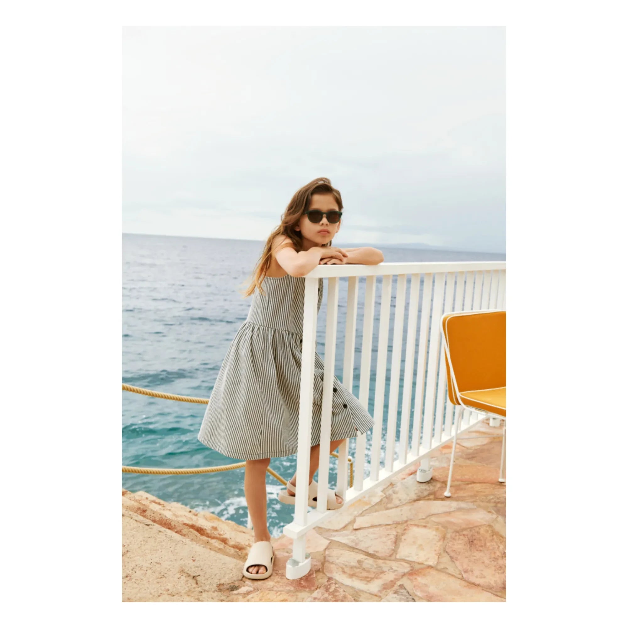 Liewood - Gestreiftes Zia Kleid | Grau Blau