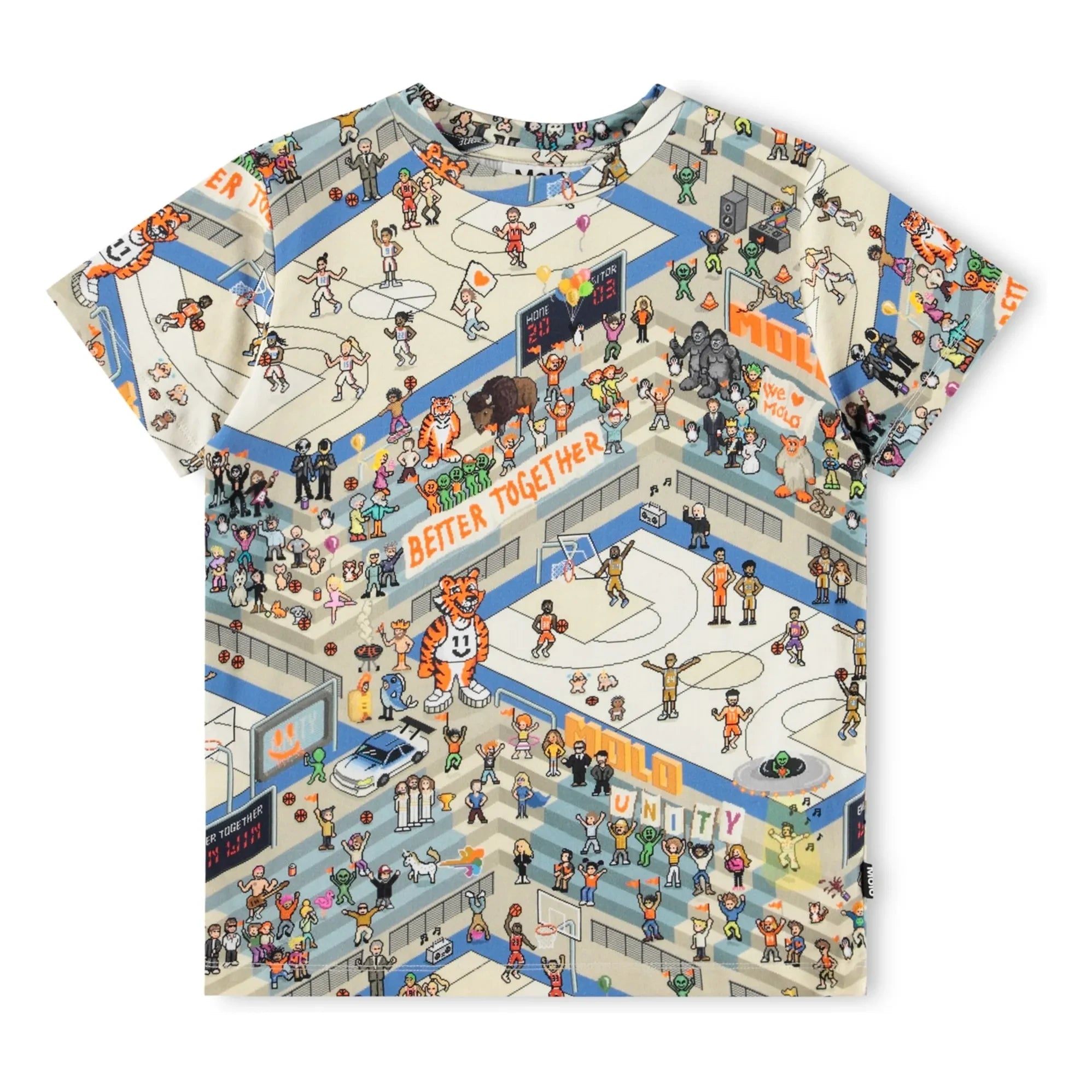 Molo - Ralphie Basketball T-Shirt aus Bio-Baumwolle | Ecru
