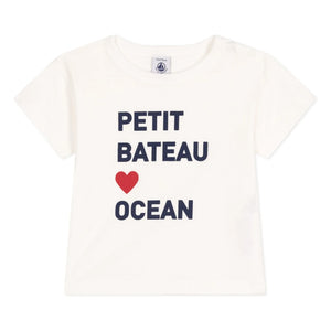 Petit Bateau - Baona T-Shirt aus Bio-Baumwolle | Weiß