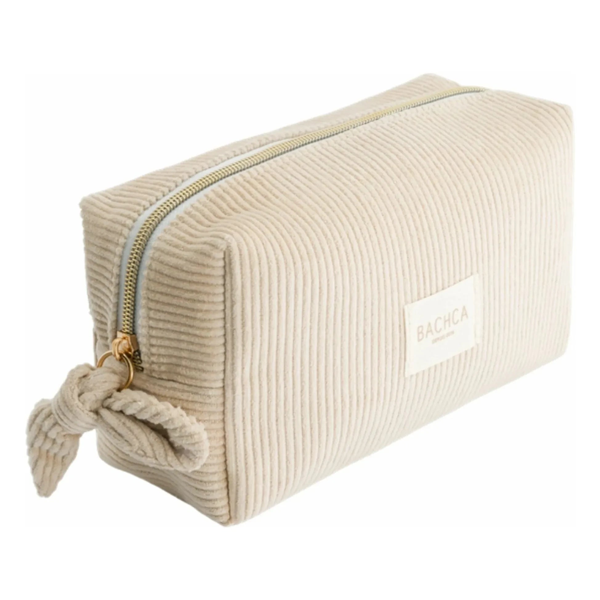 Bachca – Kosmetiktasche aus Samt | Beige