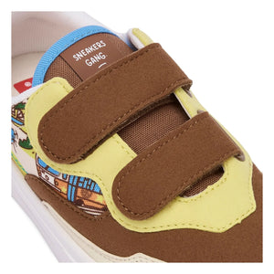 Hello Hossy - San Francisco Sneaker mit Kratz-Detail | Braun