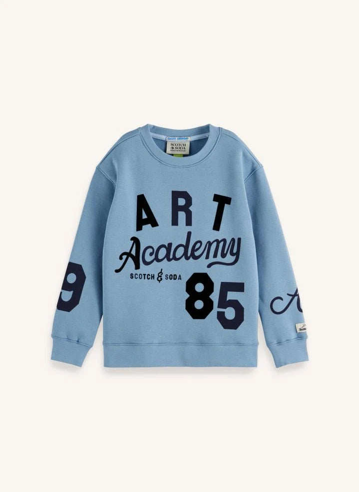 Scotch & Soda - Sweat Art Academy Kunstwerk | Blau