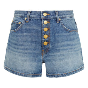 Ulla Johnson - The Greta Kurz | Mittleres Blau