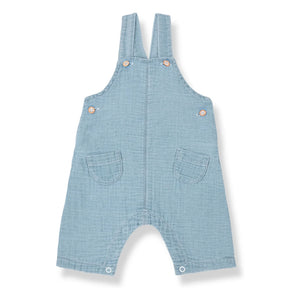 1+ in the family - Pilo Denim Jumpsuit | Hellblau