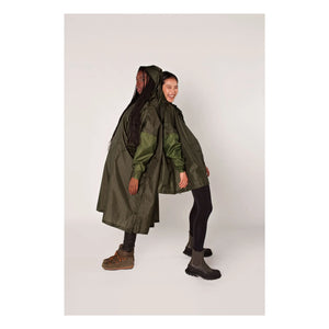 Rainkiss - Fischgrät-Regencape - Damenkollektion | Braun