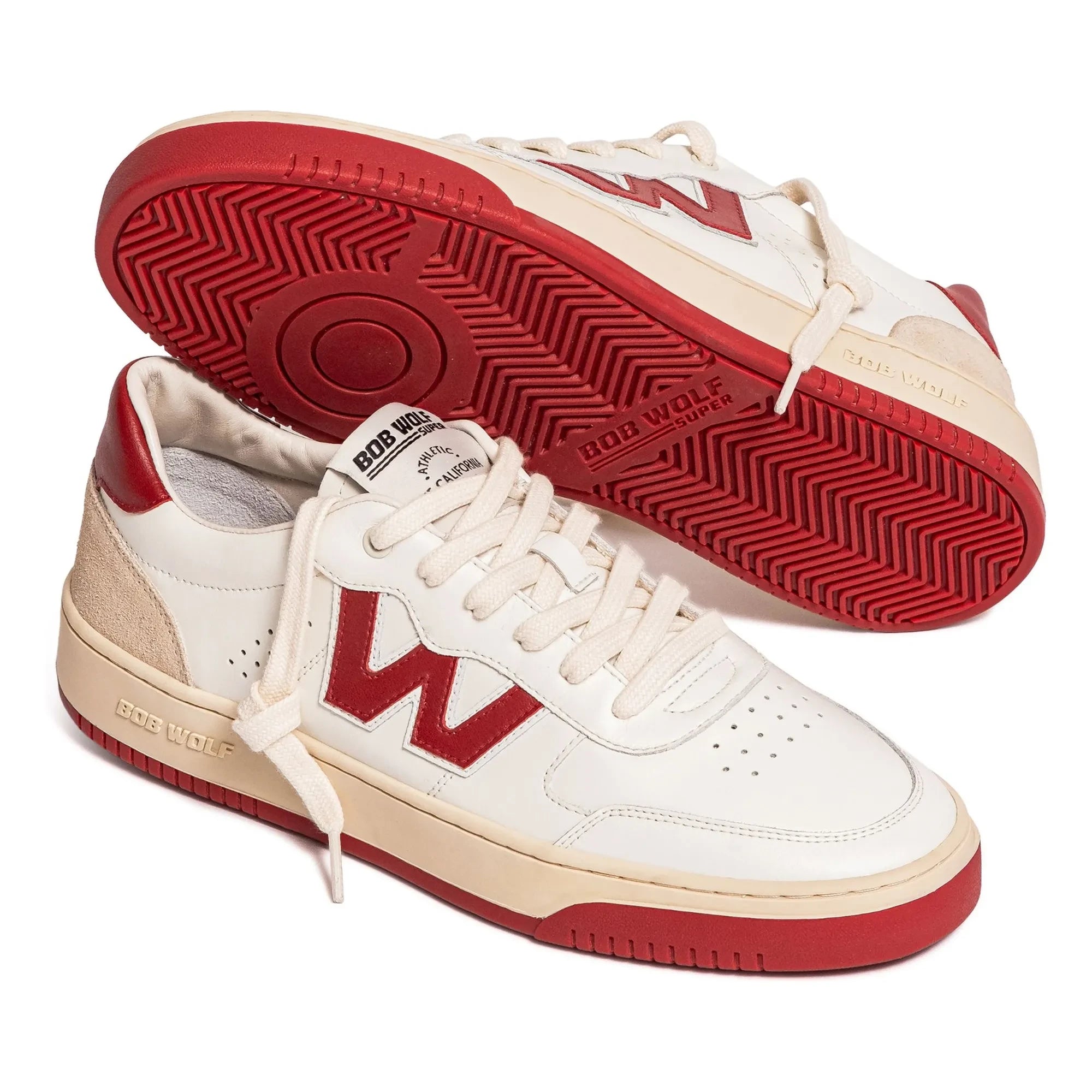 Bob Wolf - Legacy Leder- und Wildleder-Sneaker | Rot