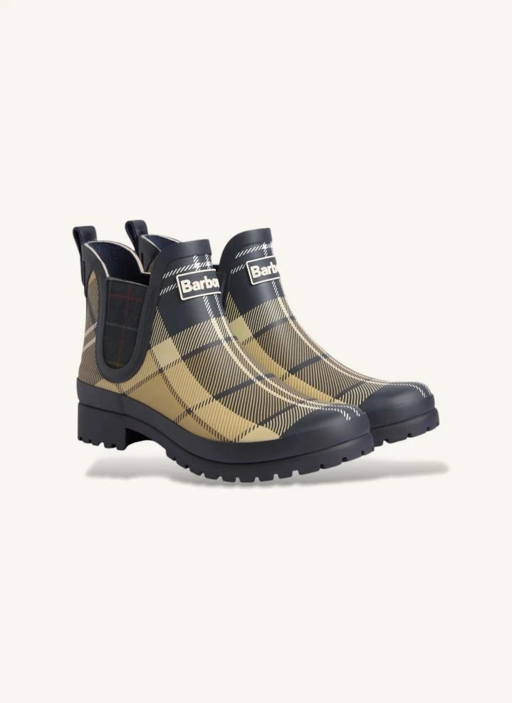 Barbour - Mallow Kariertes Chelsea-Gummistiefel | Khaki