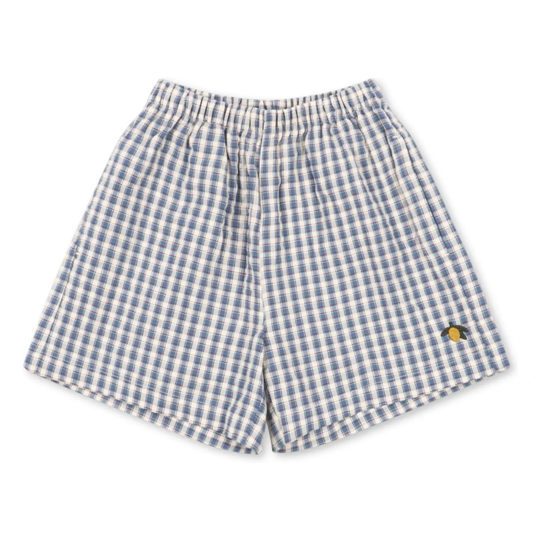 Konges Sløjd - Kim Shorts Bio-Baumwolle Karo | Blau