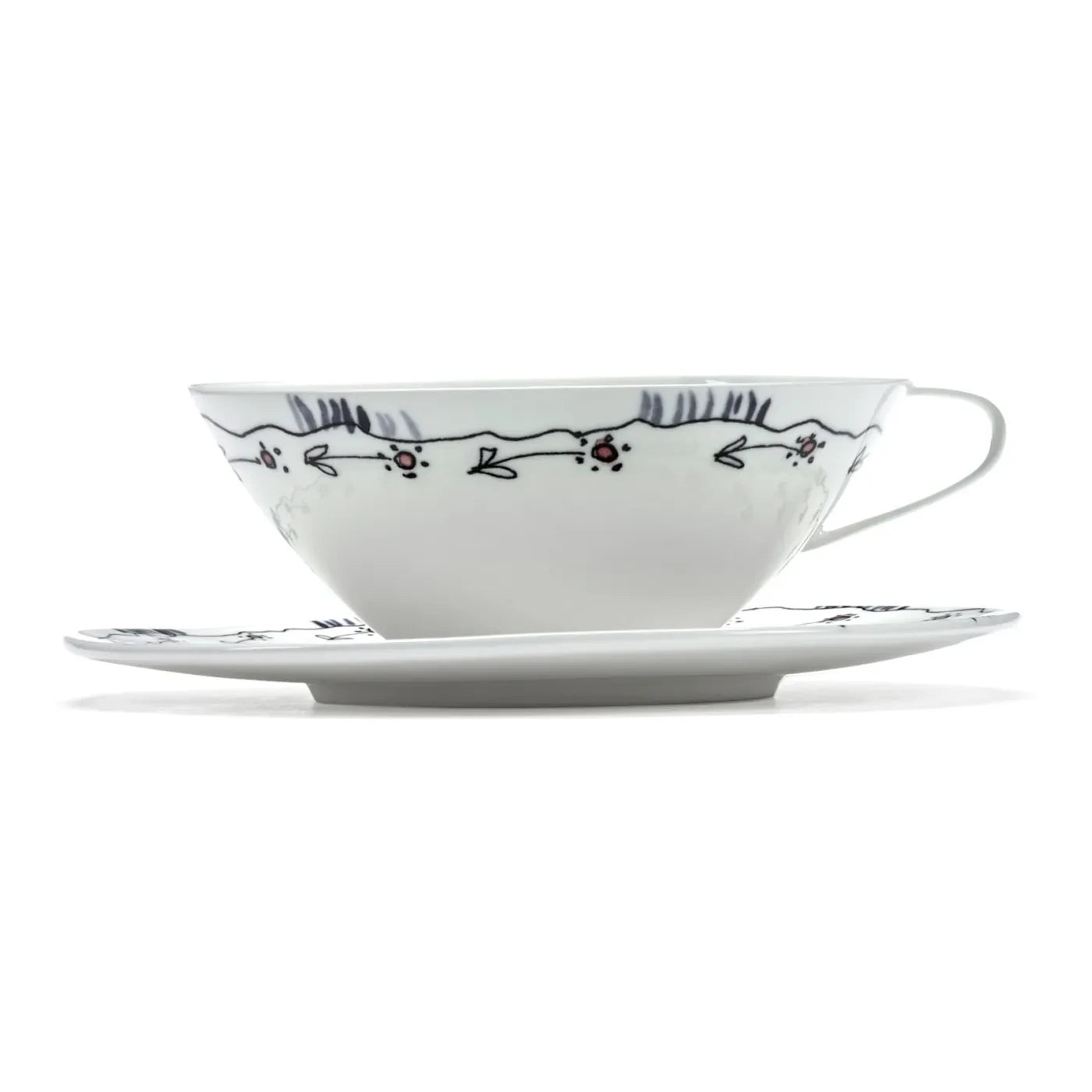 Serax – Anemone Tasse und Untertasse, Serax für Marni – 2er-Set | Milch