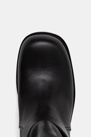 Weekend Max Mara diz altı kadın deri botlar