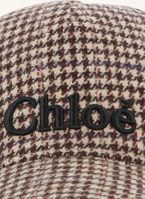 Chloé - Chloé Pied-de-Poule Mütze | Braun