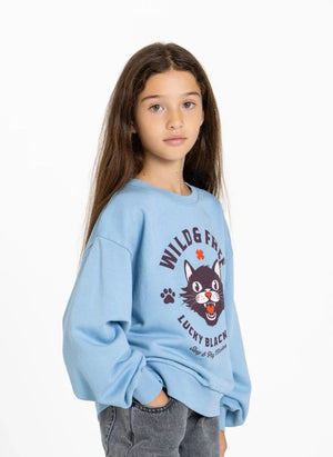 Finger in der Nase - Alma Sweatshirt | Hellblau
