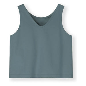 Gray Label - Bio-Baumwoll-Oberteil in Kastenform | Graublau