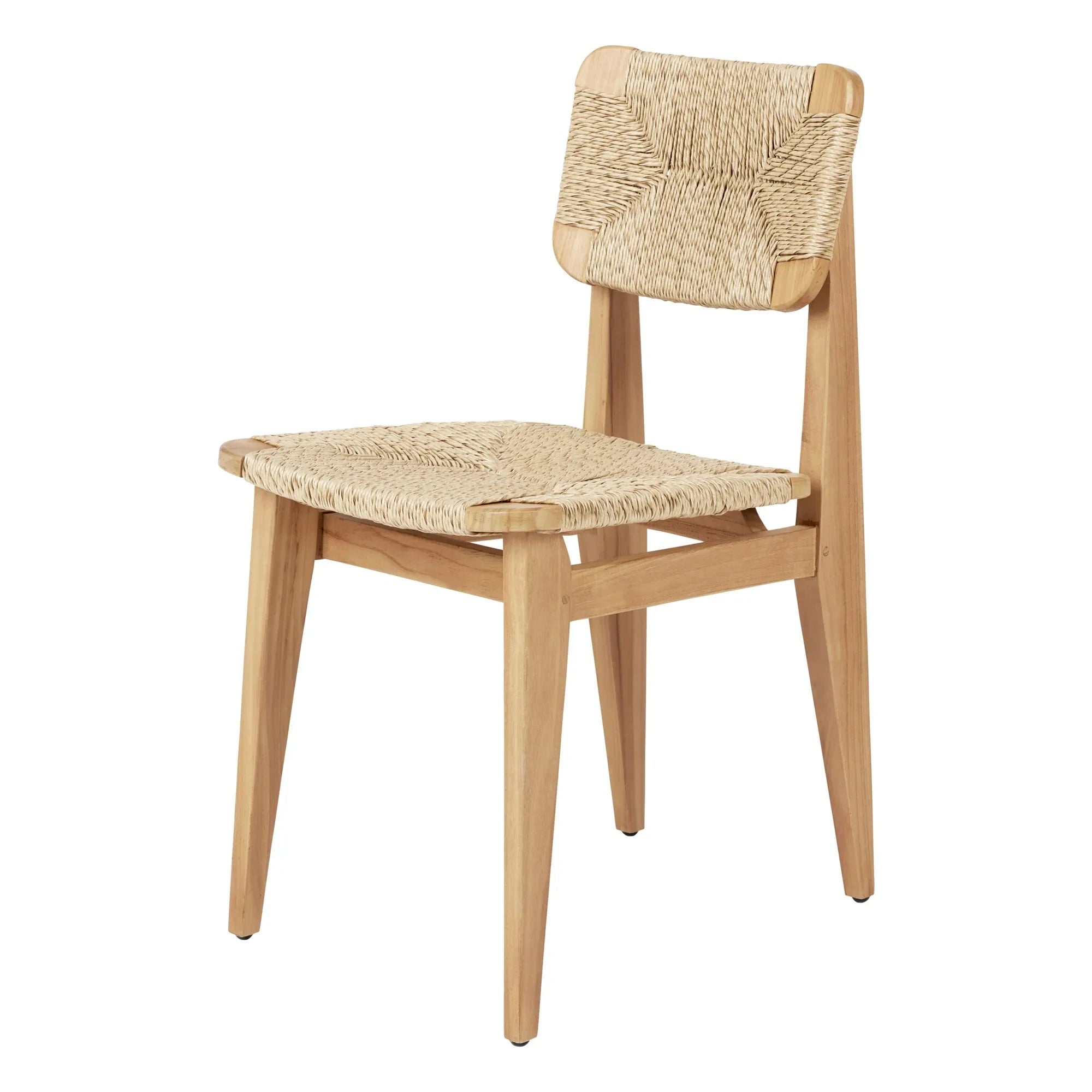 Gubi – Marcel Gascoin Outdoor-Stuhl mit geflochtener Sitzfläche