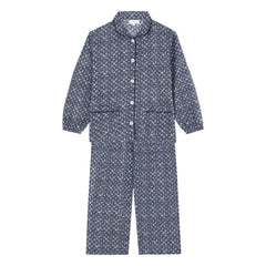 Scarlette Ateliers - Claudine Schmal geschnittener Pyjama | Blau