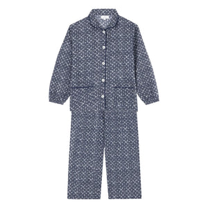 Scarlette Ateliers - Claudine Schmal geschnittener Pyjama | Blau