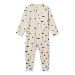 Liewood - Pyjama Birk Bateaux Bio-Baumwolle | Beige