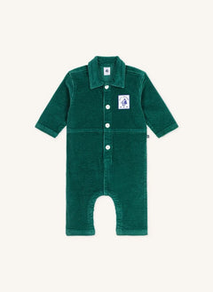 Petit Bateau - Pompist Ripp-Overall aus Bio-Baumwolle | Grün