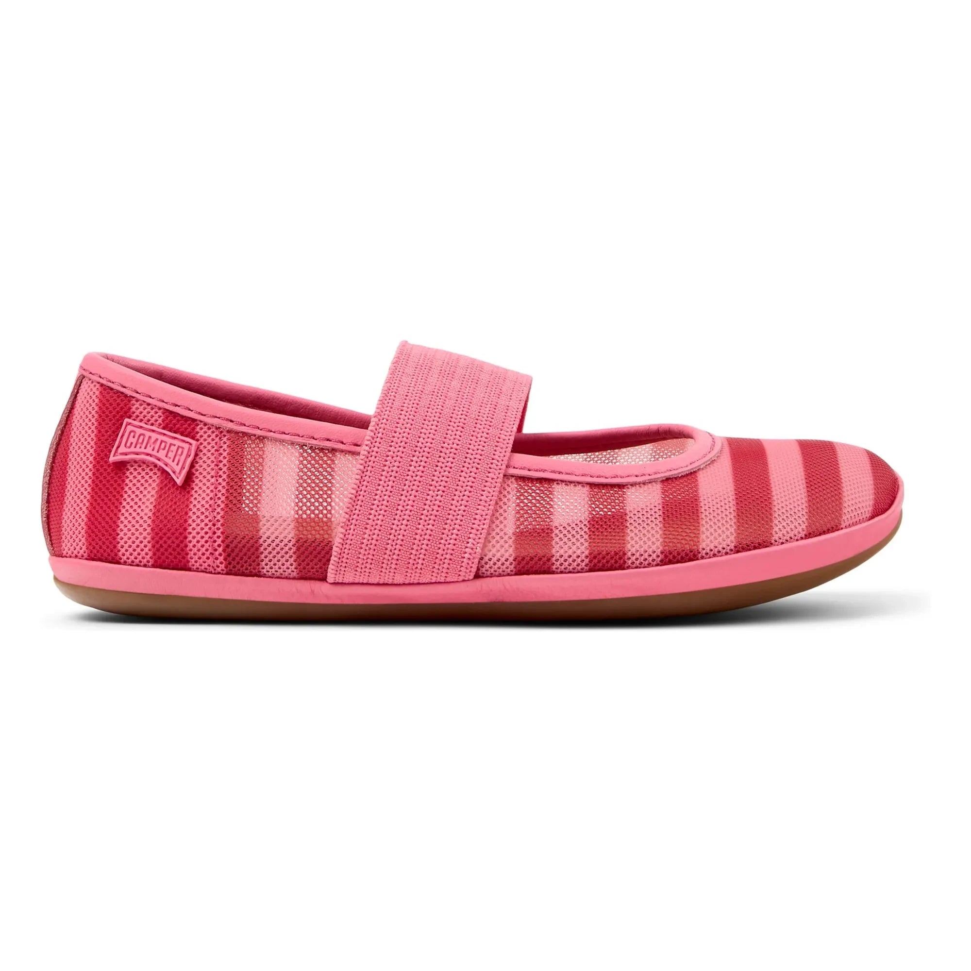 Camper – Gestreifte Ballerinas für Damen | Pink