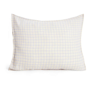 garbo&friends – Kissenbezug Gingham Sky | Hellblau