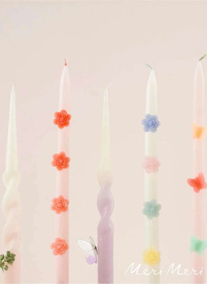 Meri Meri - Çiçek mumlar - 2'li set | Pastel