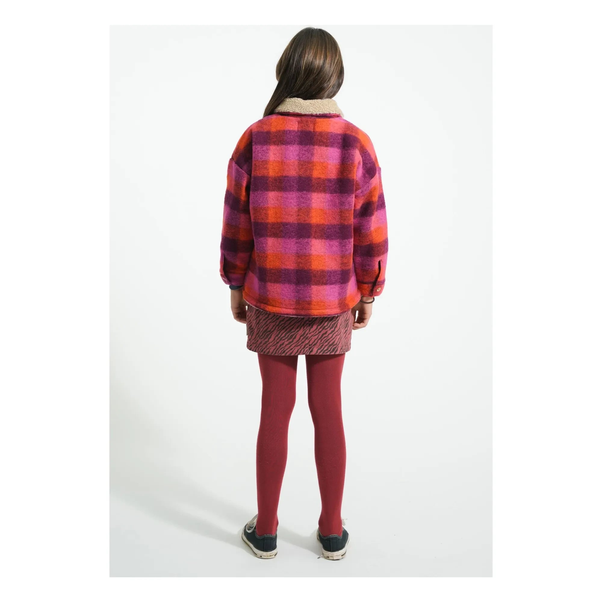 Piupiuchick - Karierte Wolljacke | Rosa