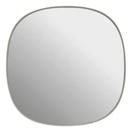 Muuto - Gerahmter Wandspiegel 40x40 cm | Hellgrau
