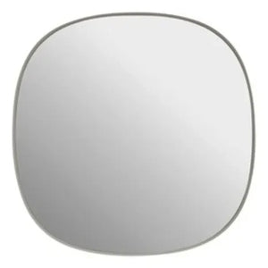 Muuto - Gerahmter Wandspiegel 40x40 cm | Hellgrau