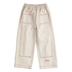 Bobo Choses - Organische Baumwoll-Twill-Panelhose | Weiß