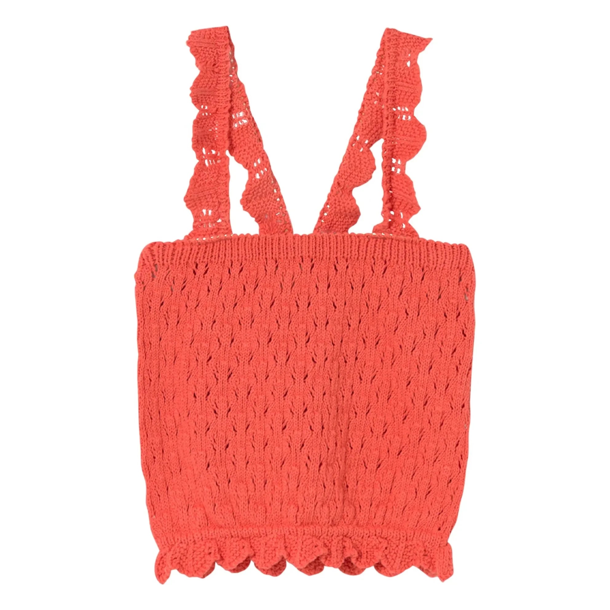 Cozmo - Lily Pointelle Trägertop Recycled fibers | Rot