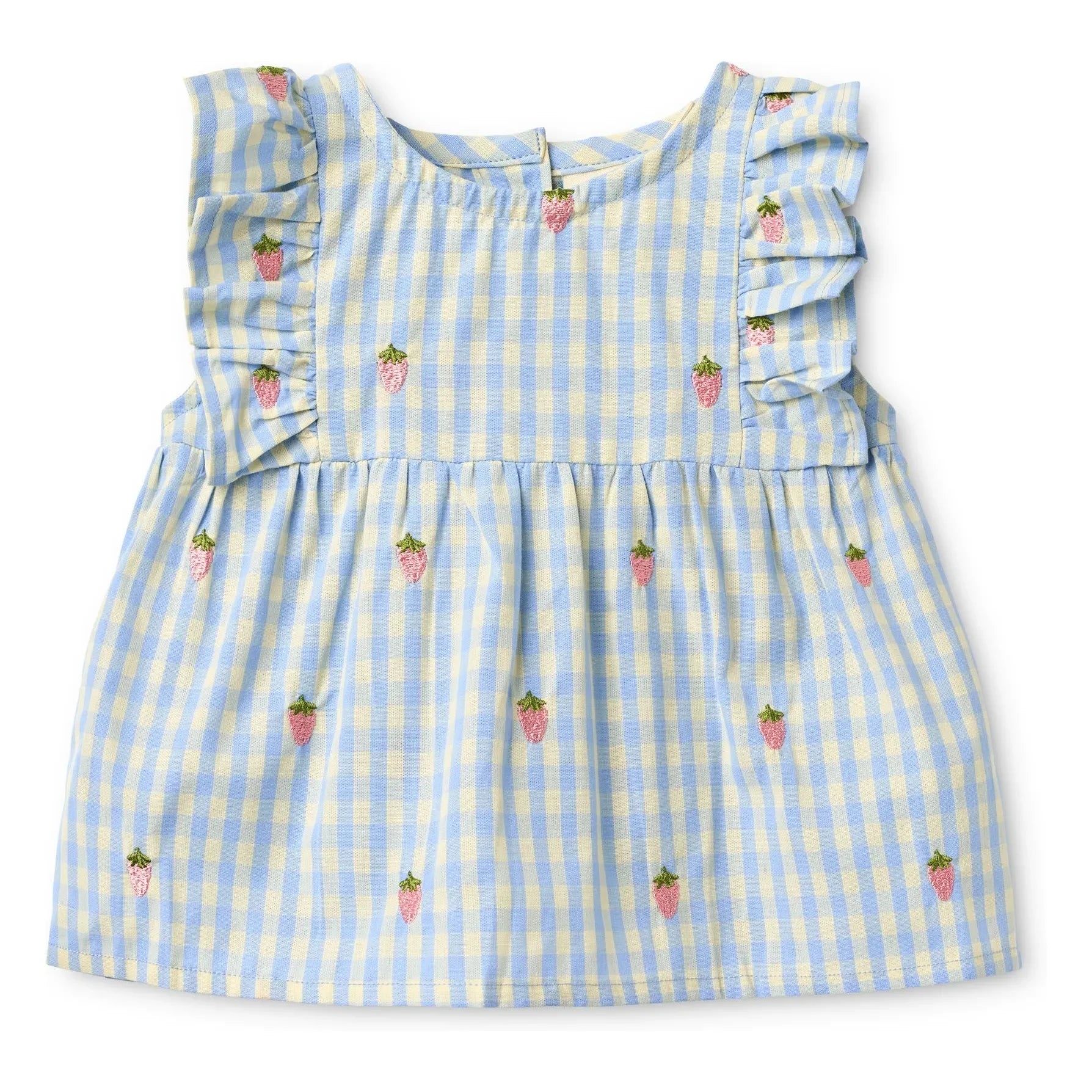 Flöss - Millie Gingham-Kleid | Hellblau