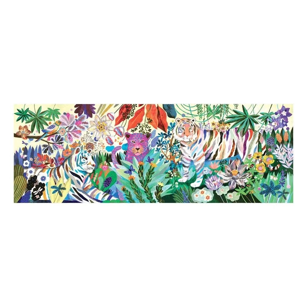 Djeco - Riesige Regenbogen-Tiger-Puzzle - 1000 Teile