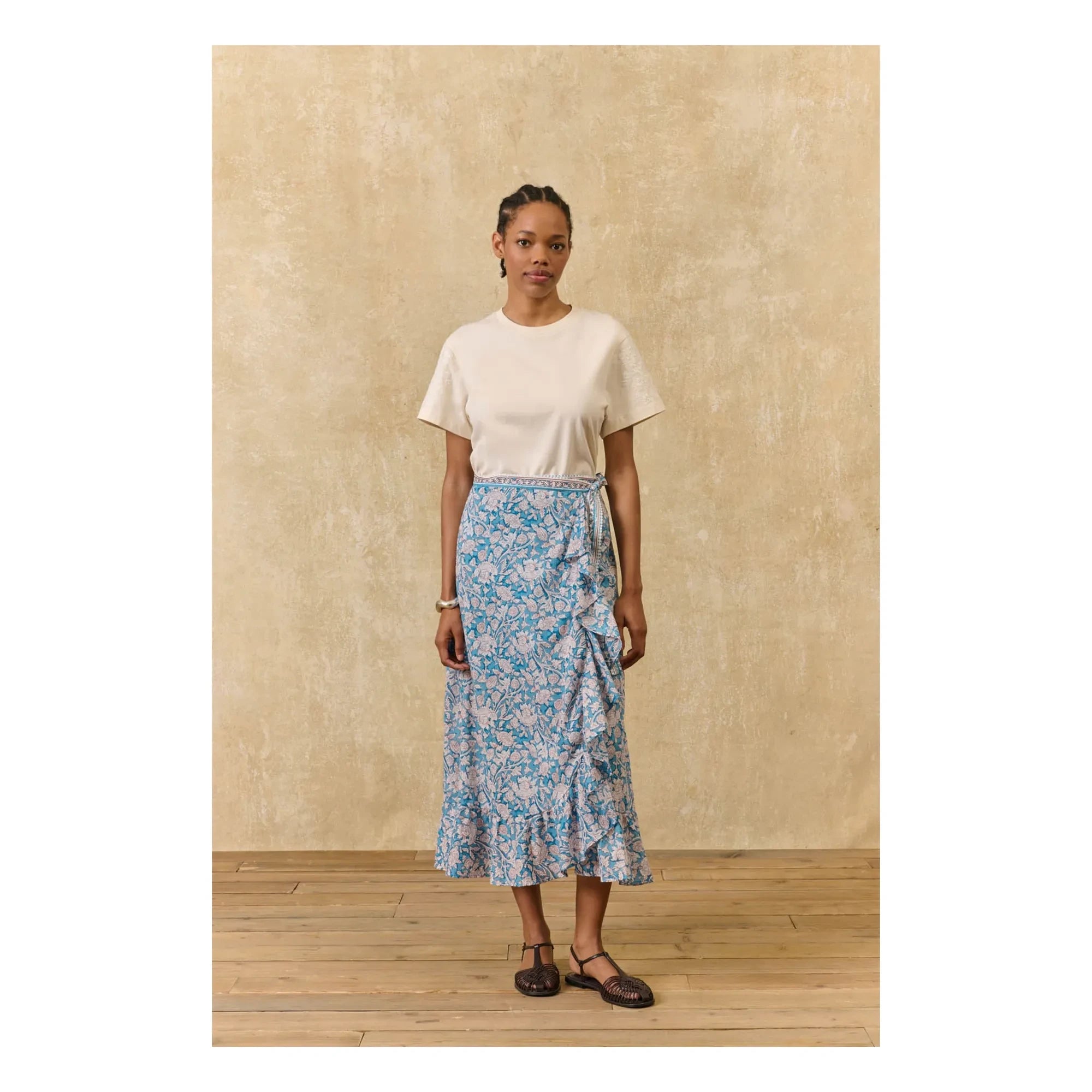 Louise Misha - Imelda Rock Bio-Baumwolle | Blau