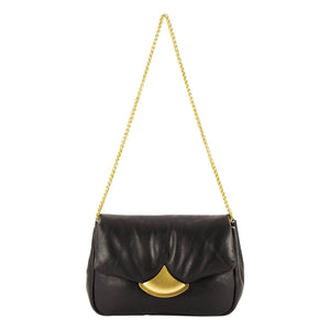 Sessùn - Diviluz Puffy Ledertasche | Schwarz