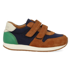 Angulus – Veloursleder-Sneaker mit Farbblock und doppelter Kratzapplikation | Camel