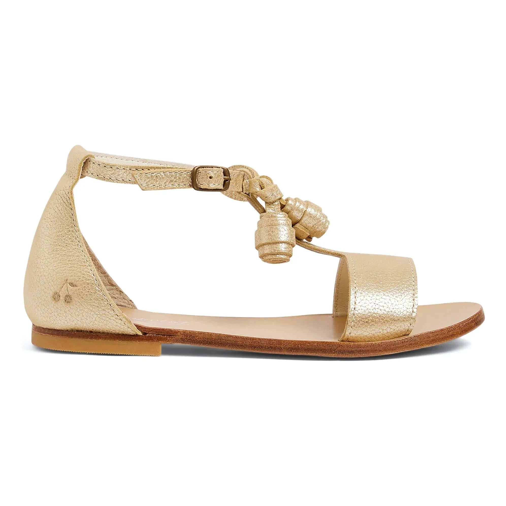 Bonpoint - Diamant Ledersandalen | Gold