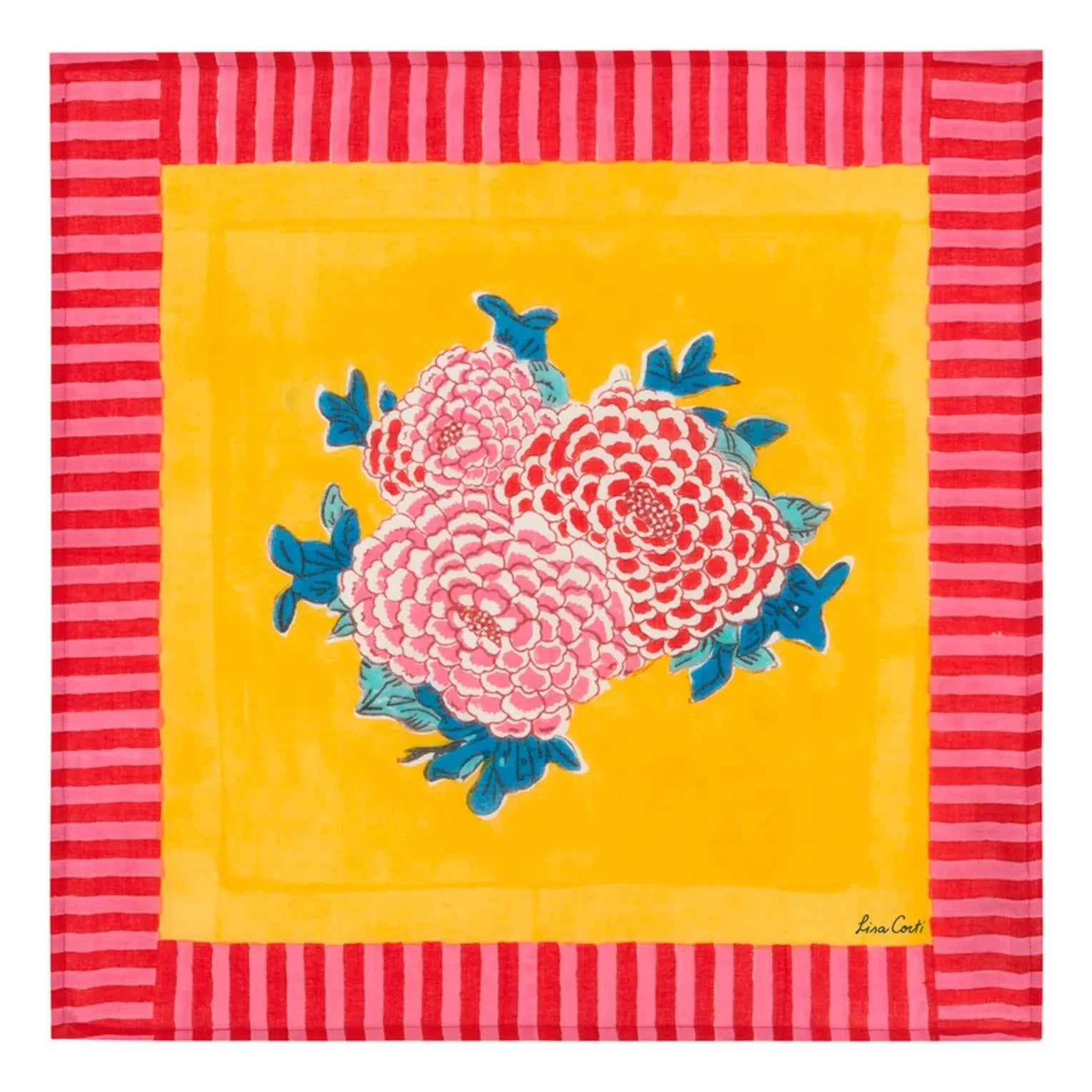 Lisa Corti - Serviette Arabesque Corolla | Gelb
