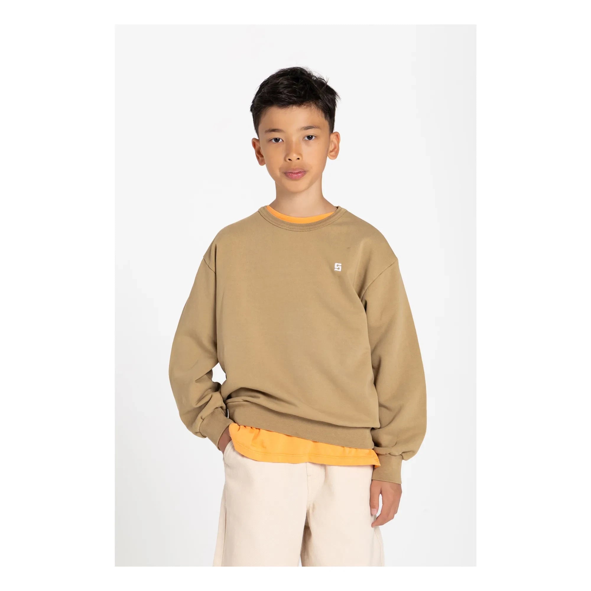 Smallable Kid - Arlo Bio-Baumwoll-Sweatshirt | Braun