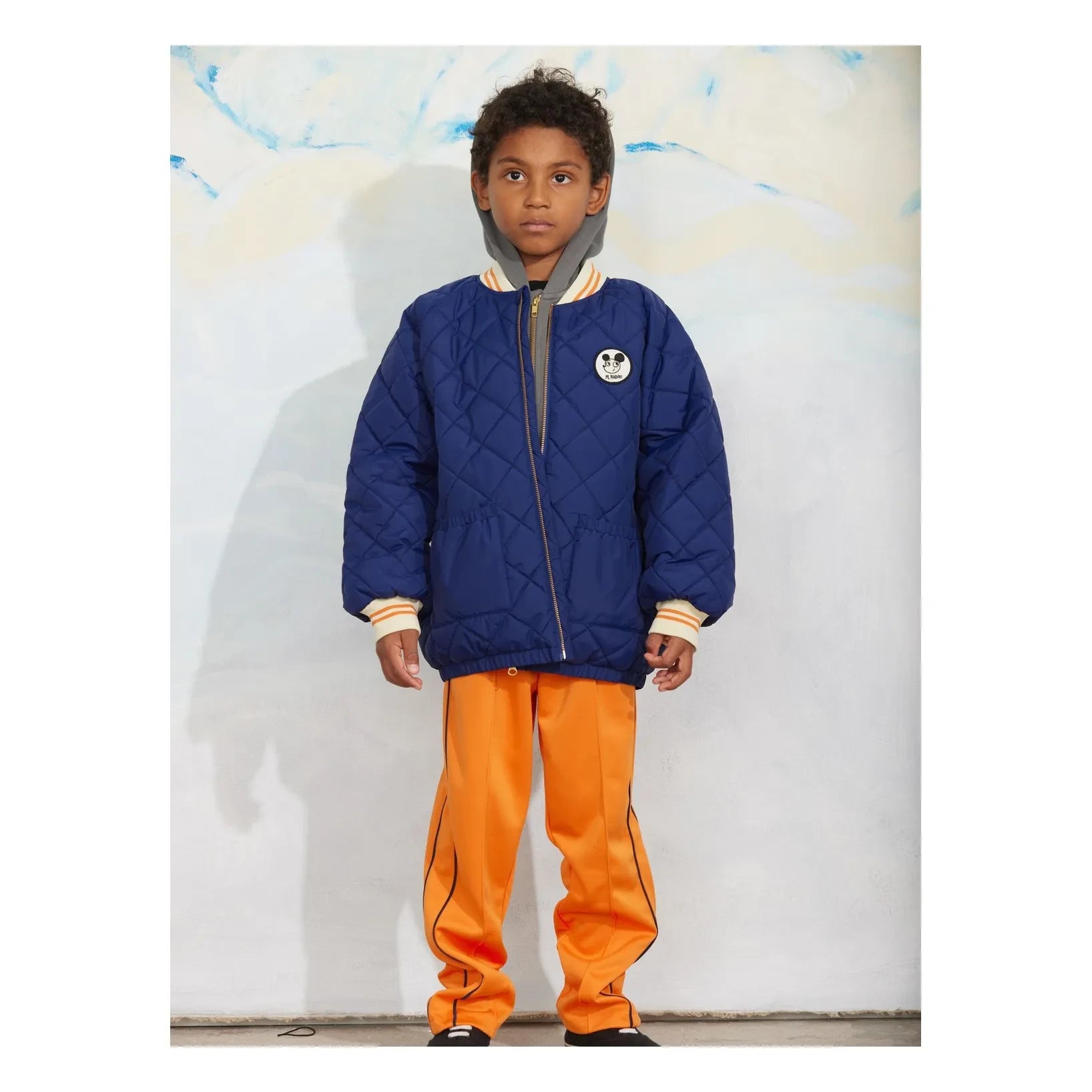 Mini Rodini - Gesteppte Pufferjacke aus recycelten Fasern | Dunkelblau