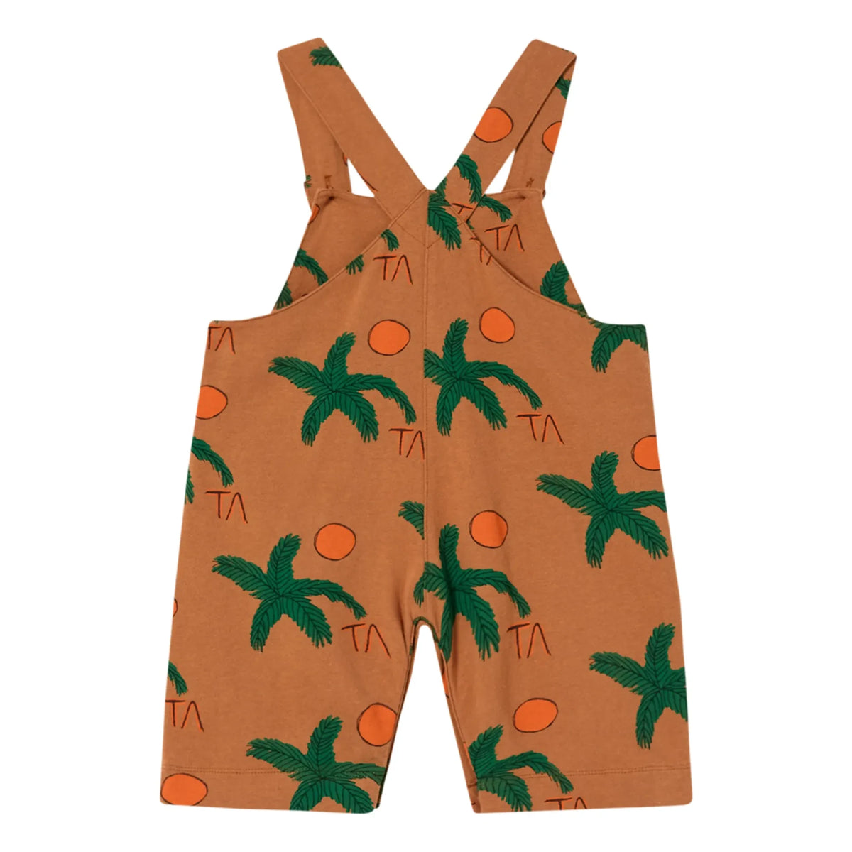 The Animals Observatory - Baby Mule Palmenbaum Jersey-Latzhose | Karamell