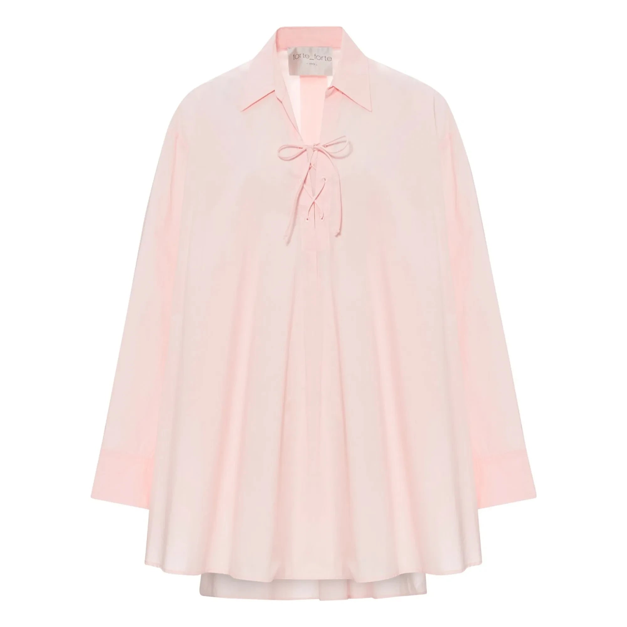 Forte Forte – Kleid aus Baumwollpopeline | Hellrosa