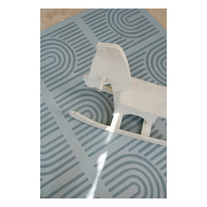 Toddlekind - Lineare modulare Spielmatte | Grau-Blau