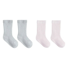 Quincy Mae - Set mit 2 Paar Socken aus Bio-Baumwolle | Blau