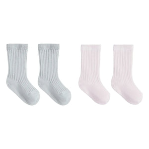 Quincy Mae - Set mit 2 Paar Socken aus Bio-Baumwolle | Blau