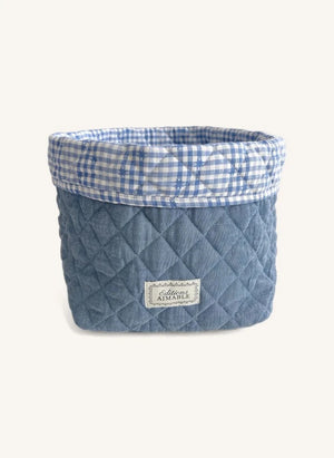 Editions Aimable - Paul Aufbewahrungskorb | Blauer Chambray