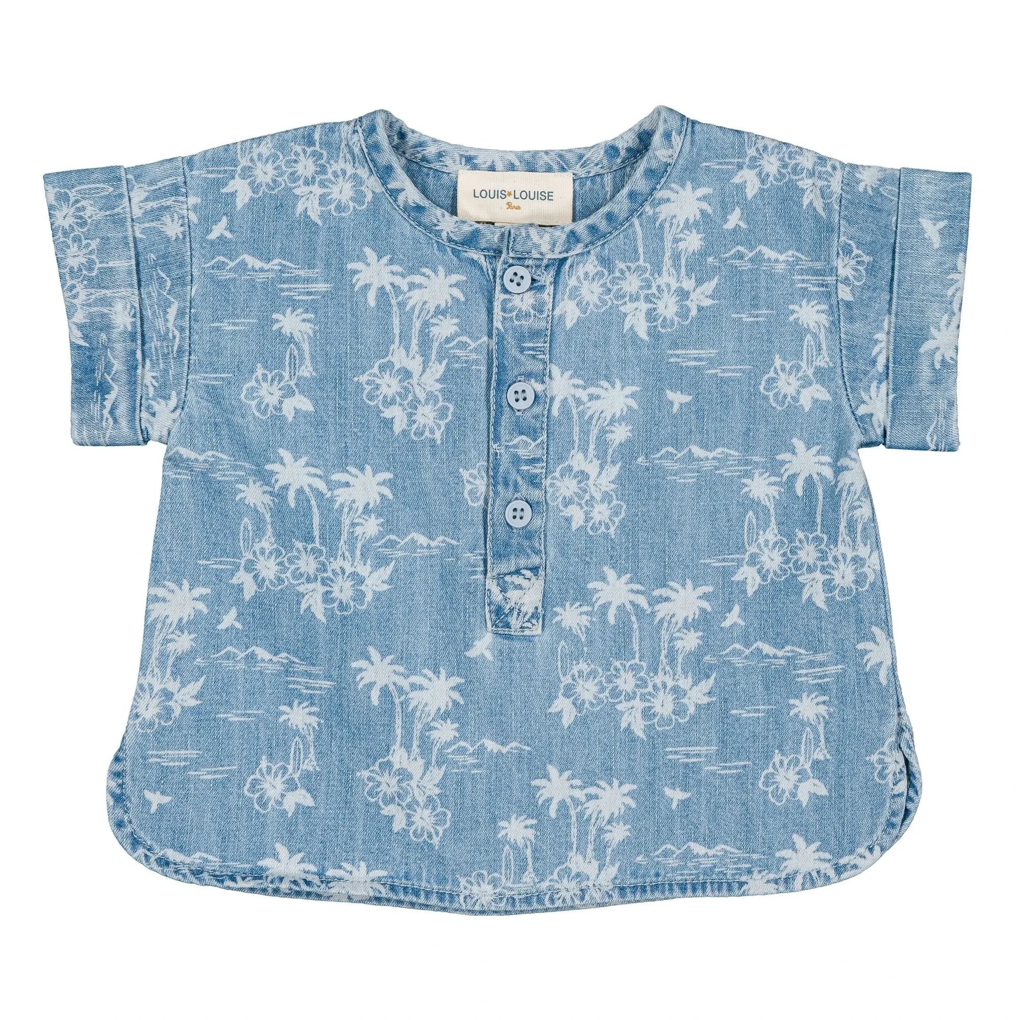 Louis Louise - Saul Hawaii Jeanshemd | Hellblau