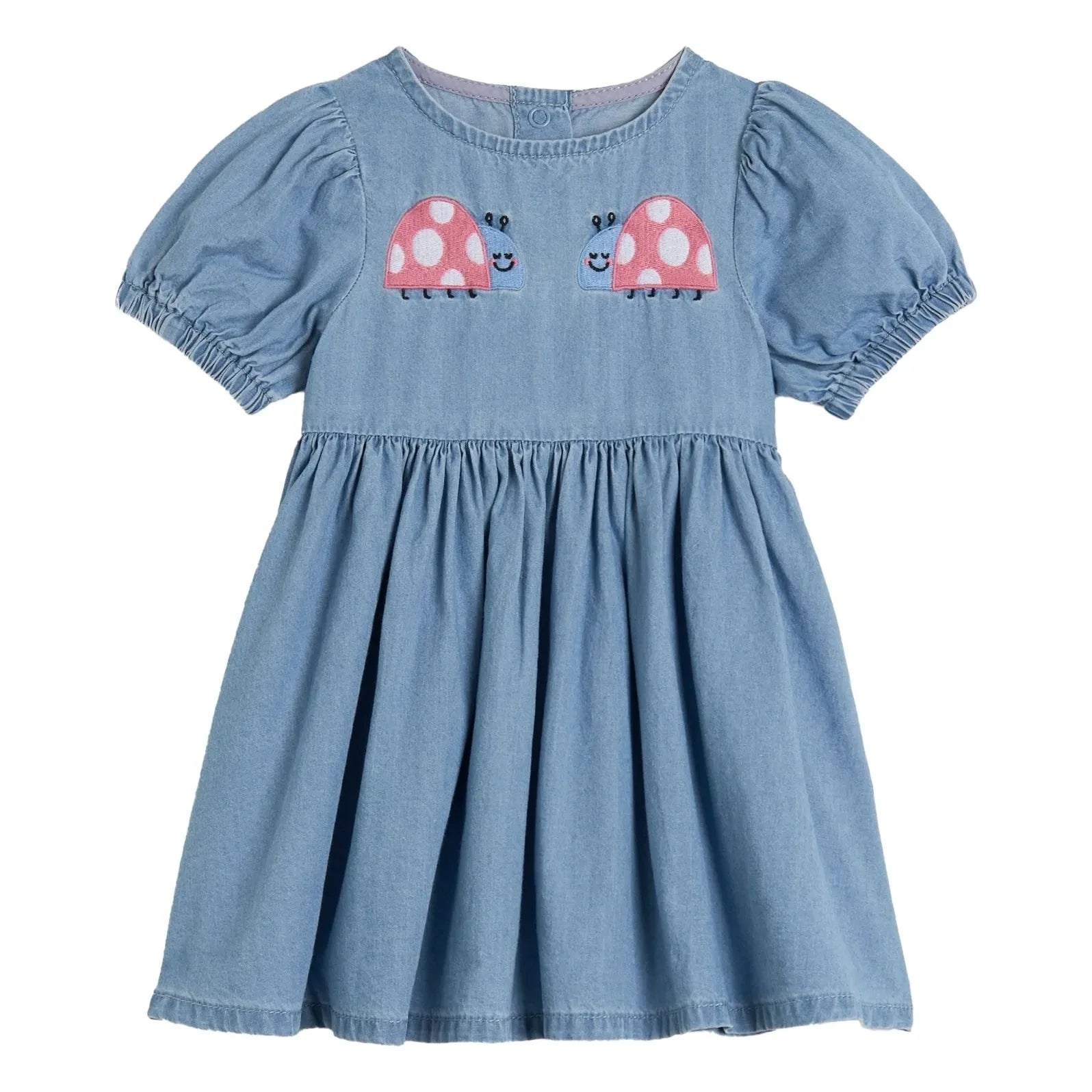 Stella McCartney Kids - Jeanskleid Ladybirds Bio-Baumwolle | Blau