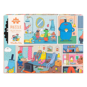 Moulin Roty - „Das Zuhause der Schmouks“ Puzzle - Die Schmouks