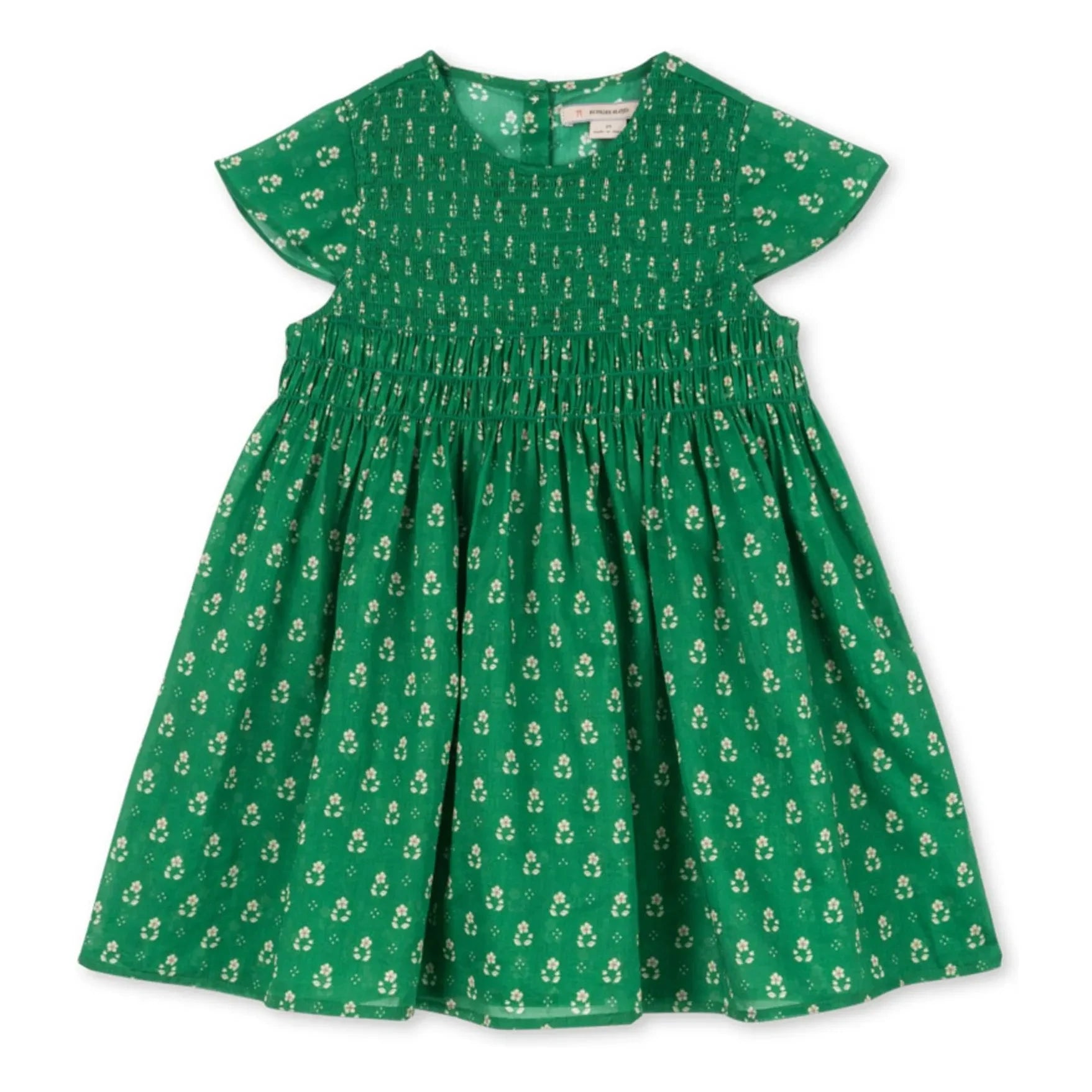 Konges Sløjd - Kleid mit Rüschen aus Bio-Baumwolle | Grün