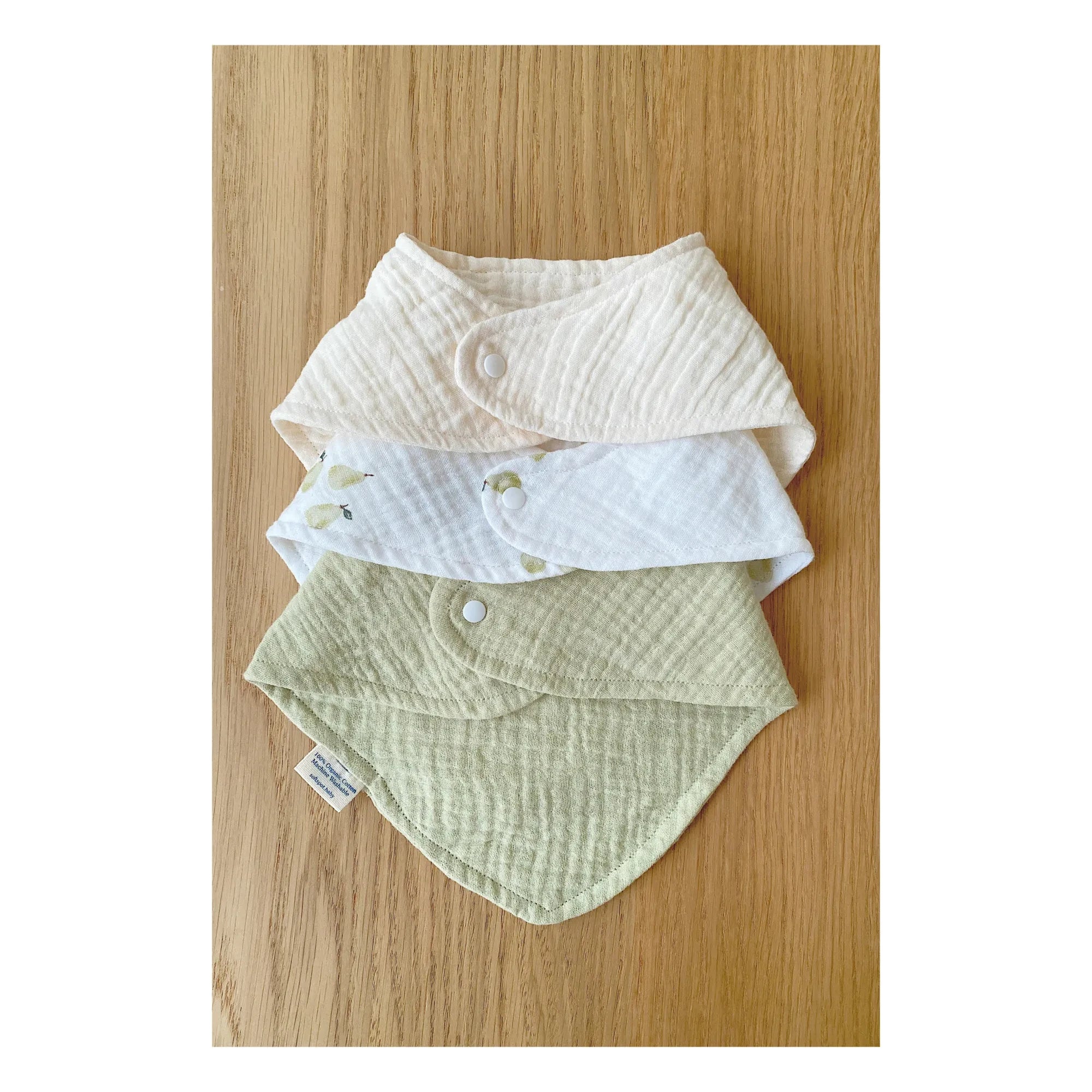 Soft Spot - Bio-Baumwoll Garten Bandana Lätzchen - 3er Set | Garden